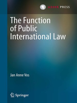 cover image of The Function of Public International Law
